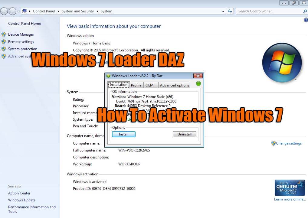 Windows 7 Loader DAZ  Download Free To Activate Windows 7