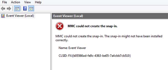 MMC Could Not Create The Snap-in. The Snap-in Might Not Have Been Installed Correctly in Windows 10/8/7